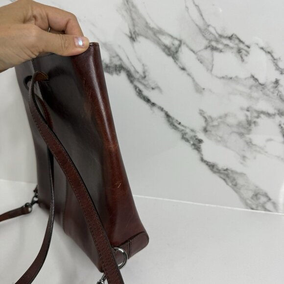 ELLINGTON Portland Oregon Vintage Authentic Brown Leather Backpack Bag leather - Picture 4 of 15